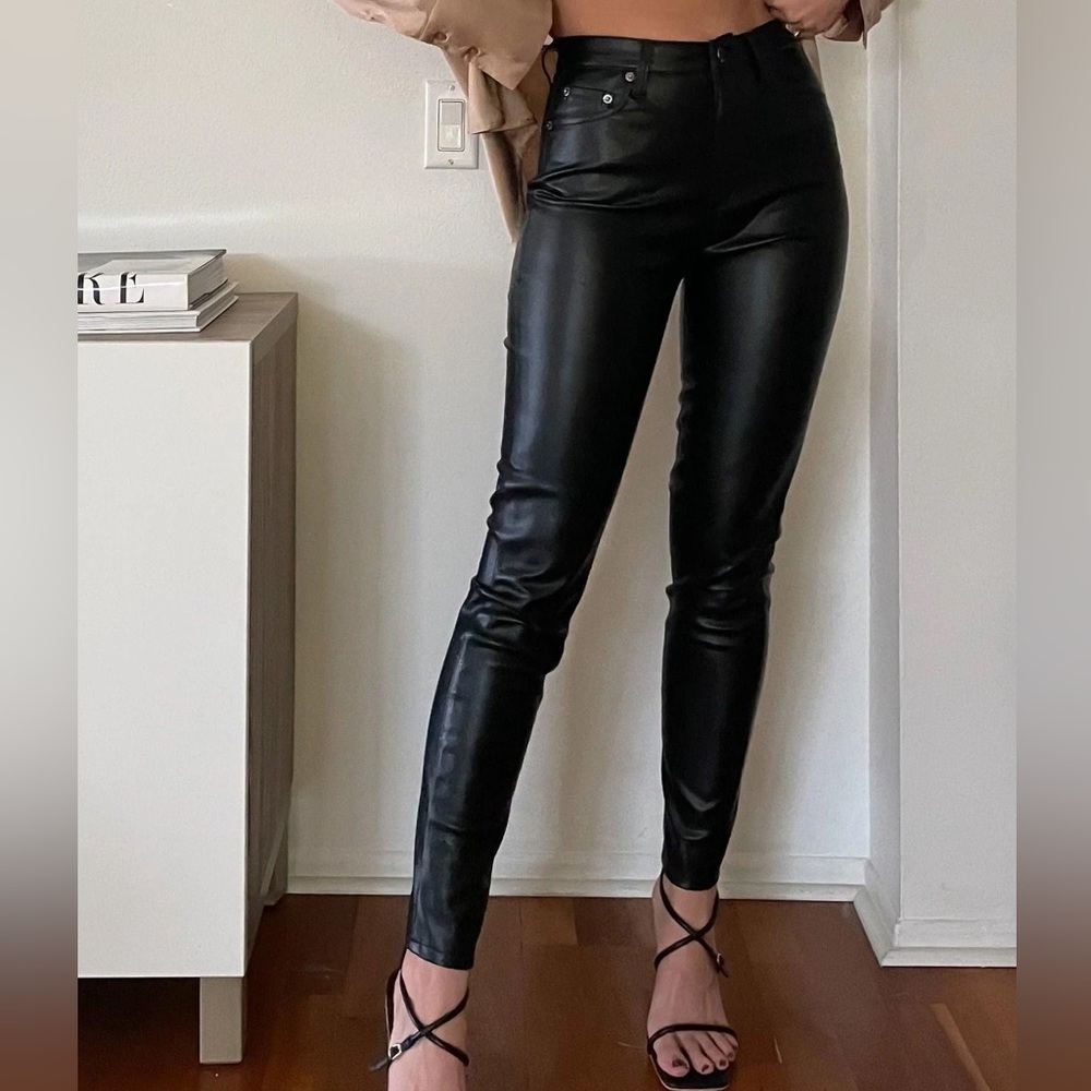 Pistola x Revolve Faux Leather Pants